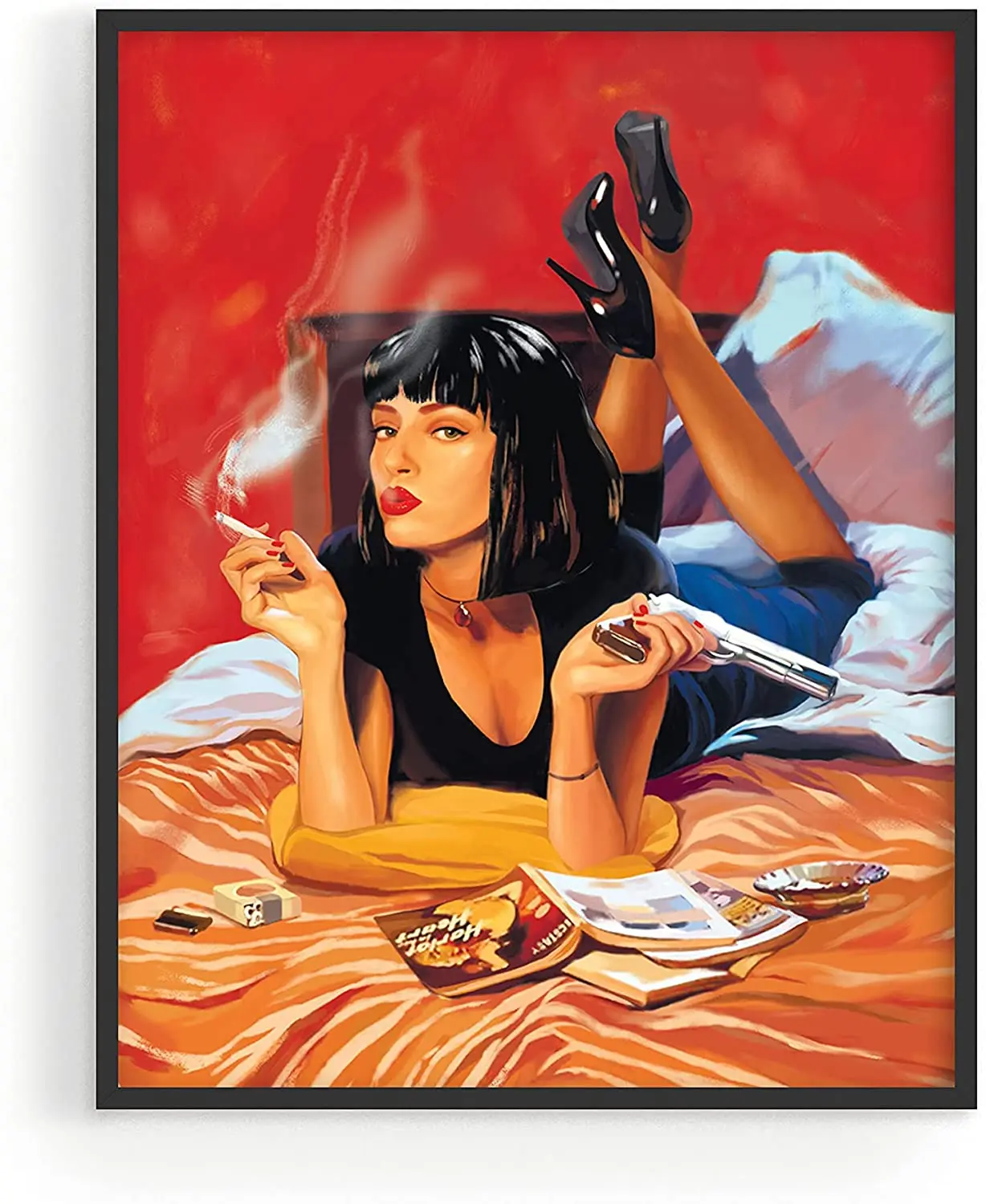 

Trippy Room Decor and Cool Posters for 90s Room Aesthetic Quentin Tarantino Movie Posters Bedroom | UNFRAMED