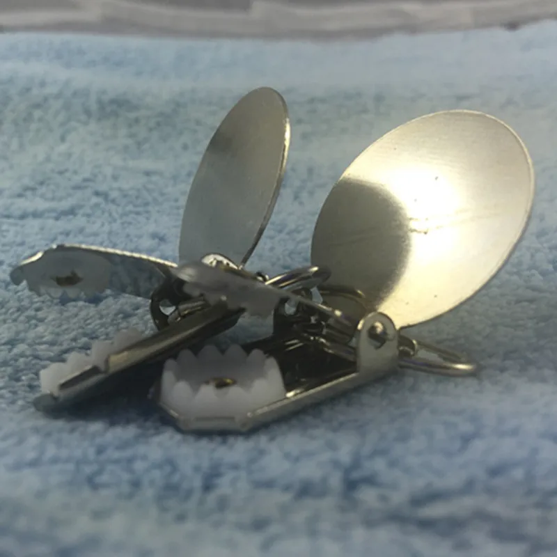 Застежки-клипсы детские серебристые металлические 100 шт./лот 2 0 см | Дом и сад