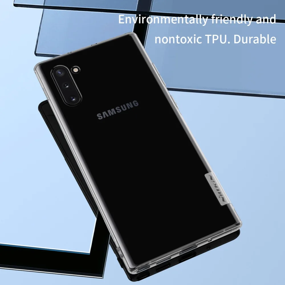 Чехол для samsung Galaxy Note 10 10+ Nillkin Натуральный Мягкий ТПУ Силиконовые прозрачные задняя крышка чехол для samsung S10 PLUS S10e