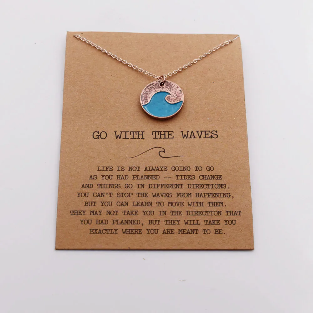 SanLan Лето Пляж океан синяя волна ожерелье украшения для отдыха | Украшения и