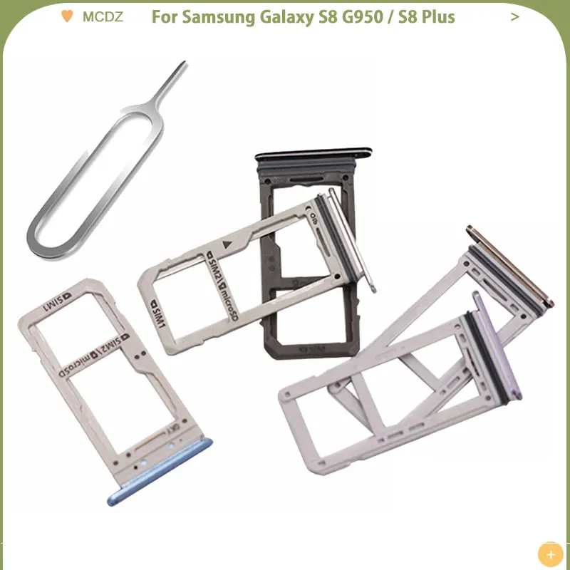 Новый лоток для сим-карты Samsung Galaxy S8 G950 / Plus G955 держатель Sim-карты разъем с одной