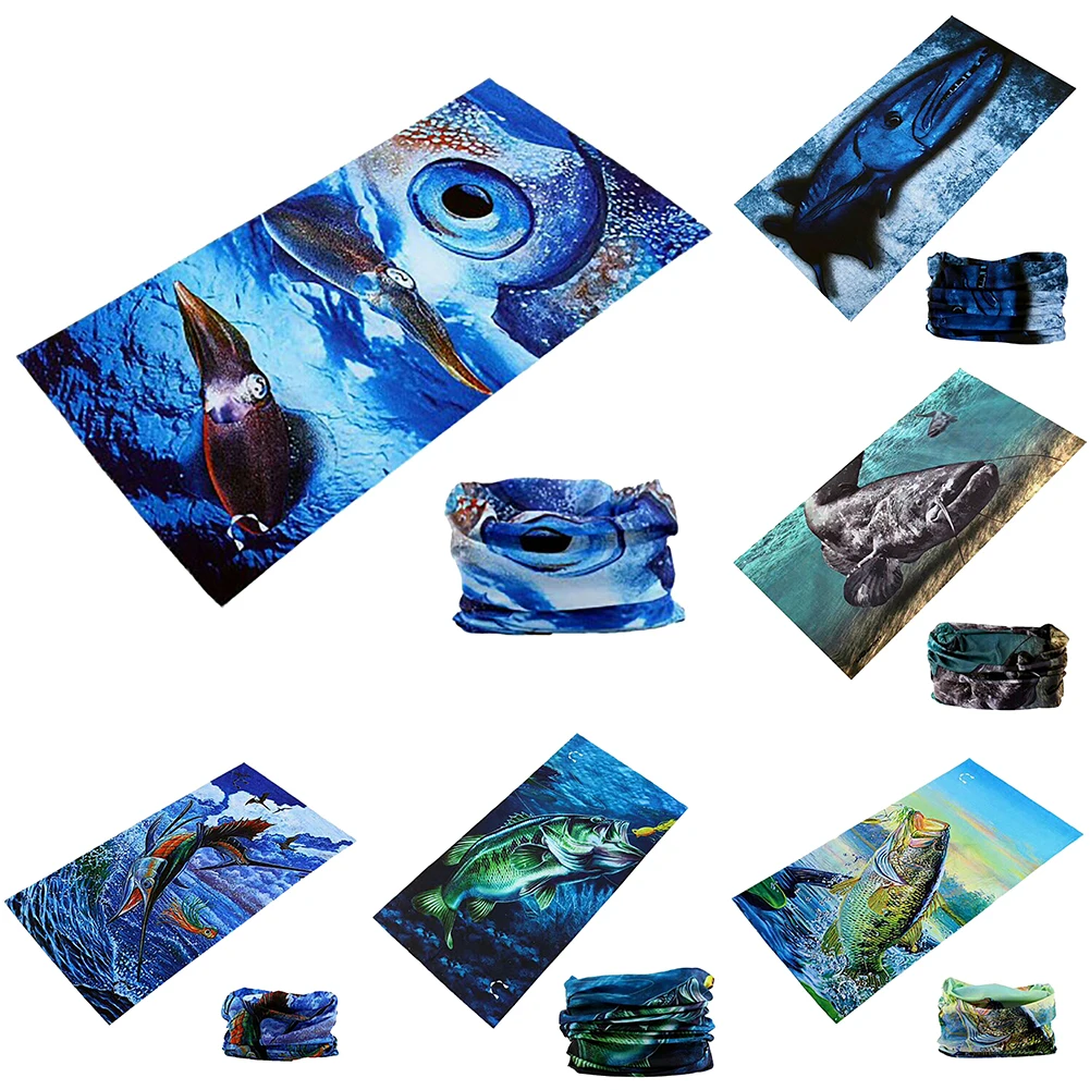 Outdoor Climbing Hiking Scarves Skiing Fishing Windproof UV Protection Camouflage Bandana Face Mask Neck Wraps Headwear | Спорт и