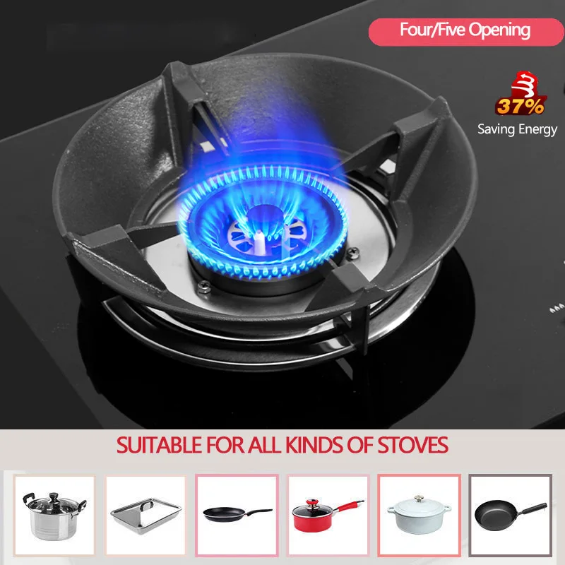 

Cast Iron Wok Pan Pot Support Rack Stand Burner Gas Stove Rack Hobs Cooker Kitchen Tools Cookware Accessories Stove Protector