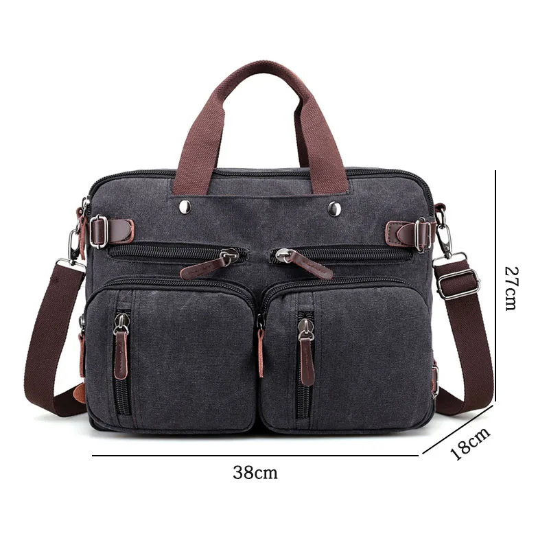 WOBAG Мужская модная дорожная сумка через плечо сумка Холщовая Сумка большой портфель большая Повседневная Деловая мужская сумка для ноутбука