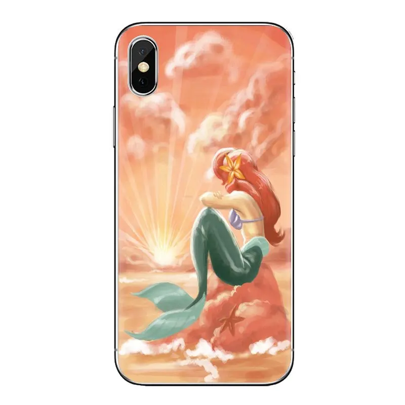 Силиконовые чехлы в виде ракушки маленькая Русалка Принцесса для huawei G7 G8 P7 P8 P9 P10