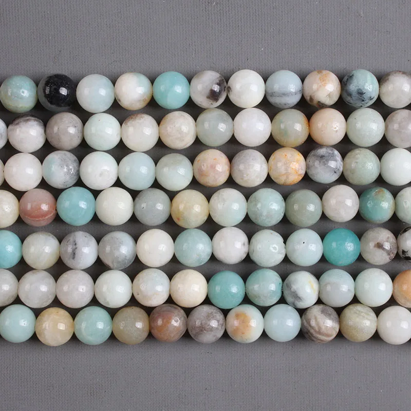 

Natural Stone Mixed Color Amazonite Stone Beads Round Loose Beads 2 3 4 6 8 10 12mm Beads For Diy Jewelry Making