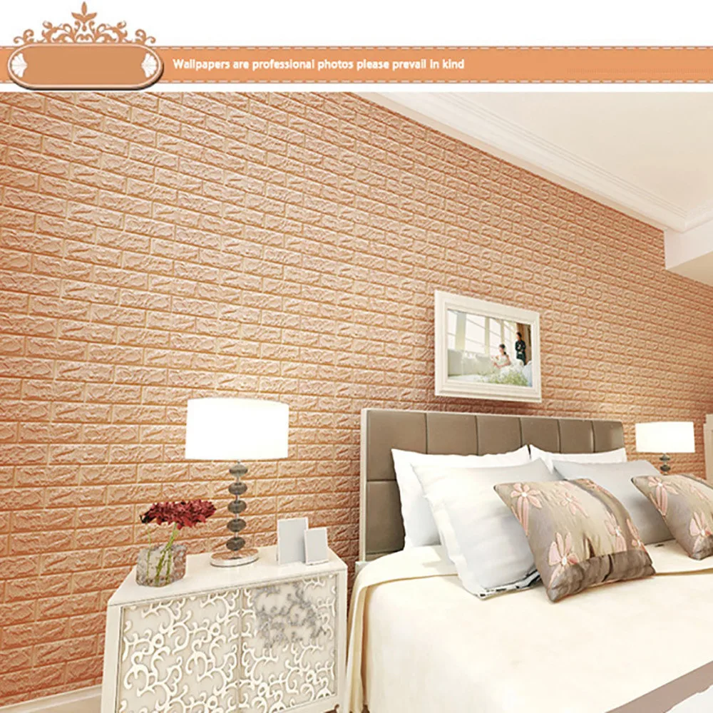 Настенные 3d-наклейки с имитацией кирпичной кладки украшение для спальни