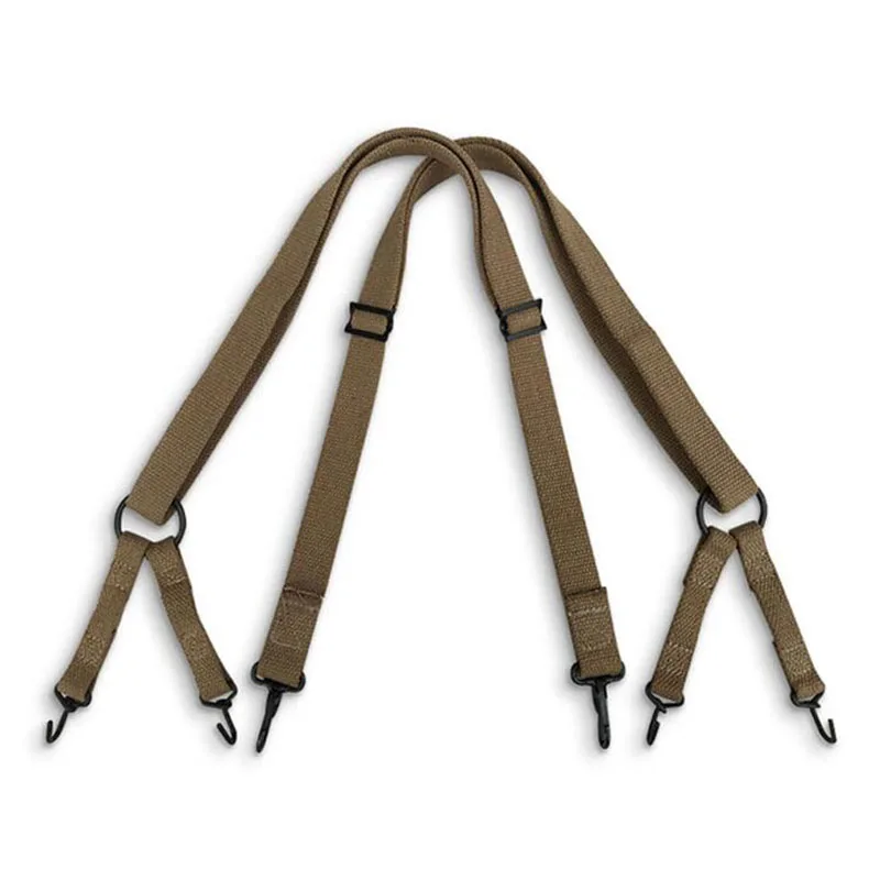 Армейский полевой снаряжение WW2 US USMC m1944 подтяжки Холщовый Рюкзак ремень и |