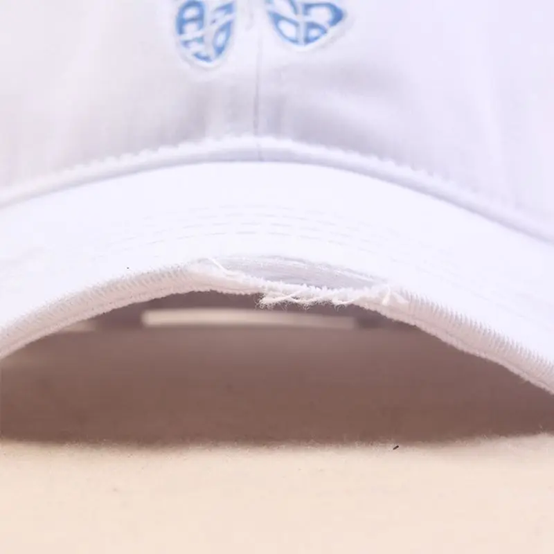 

Unisex Cotton Baseball Cap Butterfly Embroidery Vintage Distressed Snapback Hat Q1FA