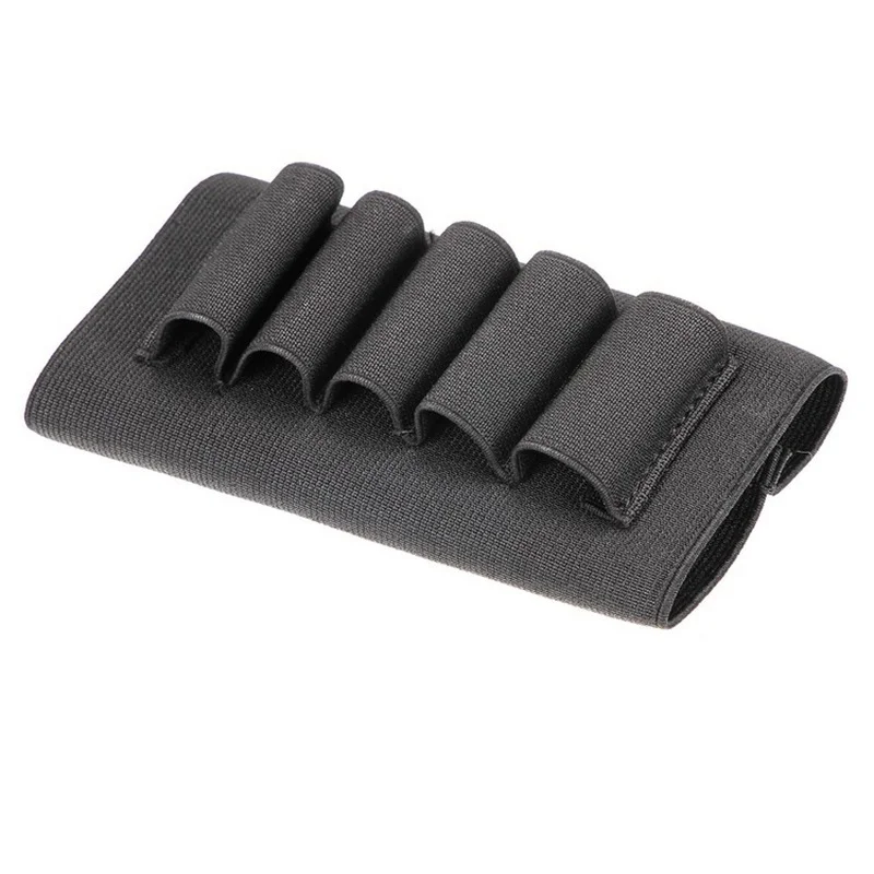 thickening Prevent slipping Elastic Buttstock 12 Gauge Ammo case pouch Holder Hunting bags holsters Gun Accessories Nylon molle | Спорт и