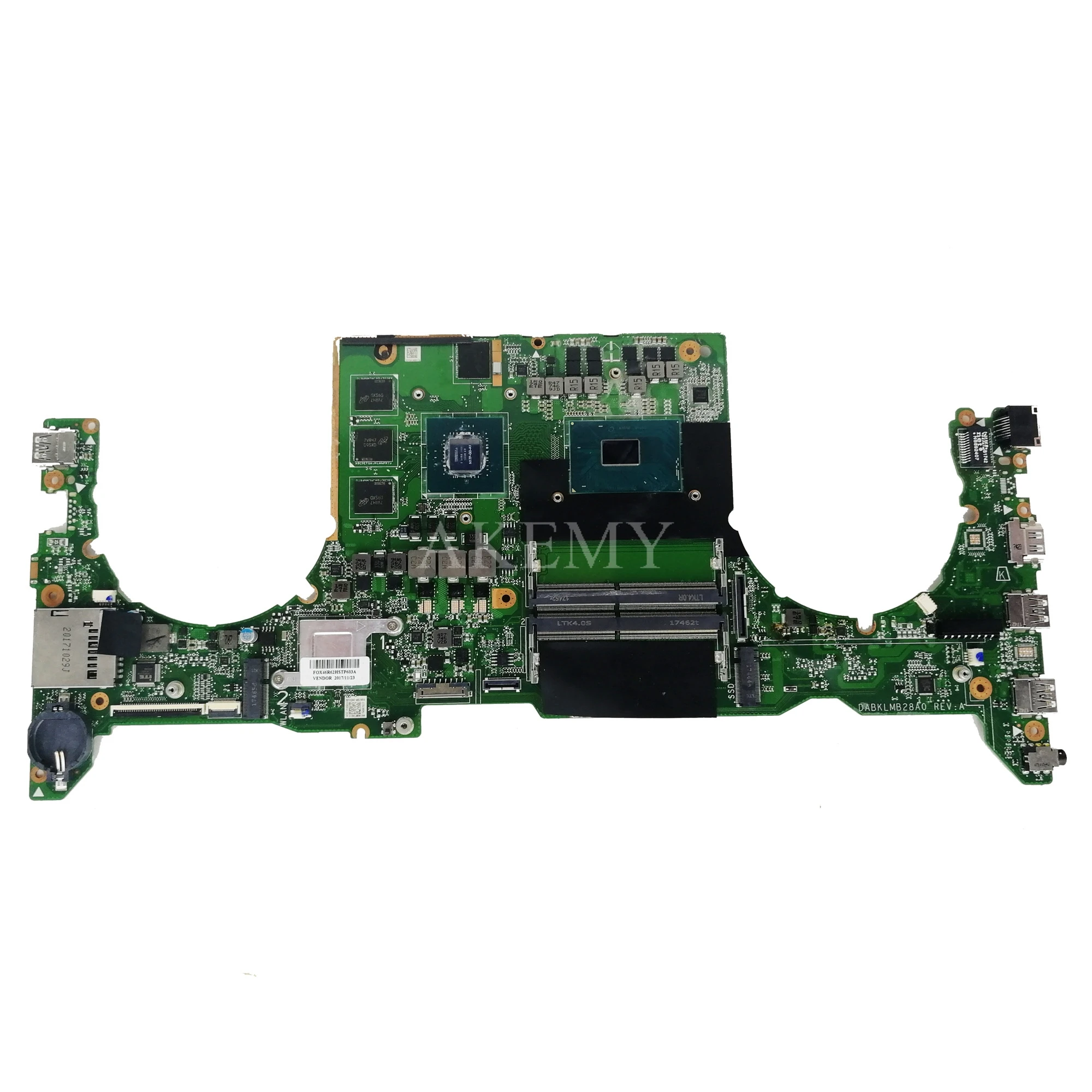 DABKLMB28A0 материнская плата для ноутбука For Asus TUF Gaming FX503VD оригинальная I7 7700HQ GTX1050