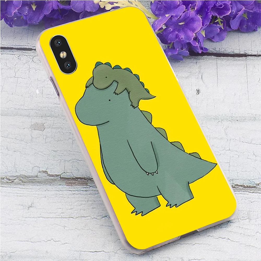 Slim Cute Little Dinosaur Phone Case For iPhone 6 Cover 5 5S SE 6S/6 6S Plus 7 8/7 8 X XS XR Xs Max Hard | Мобильные телефоны и