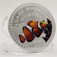 animal coin congo lucky tropical fish watch ocean gift commemorative coin commemorative medal silver coin crafts collectibles