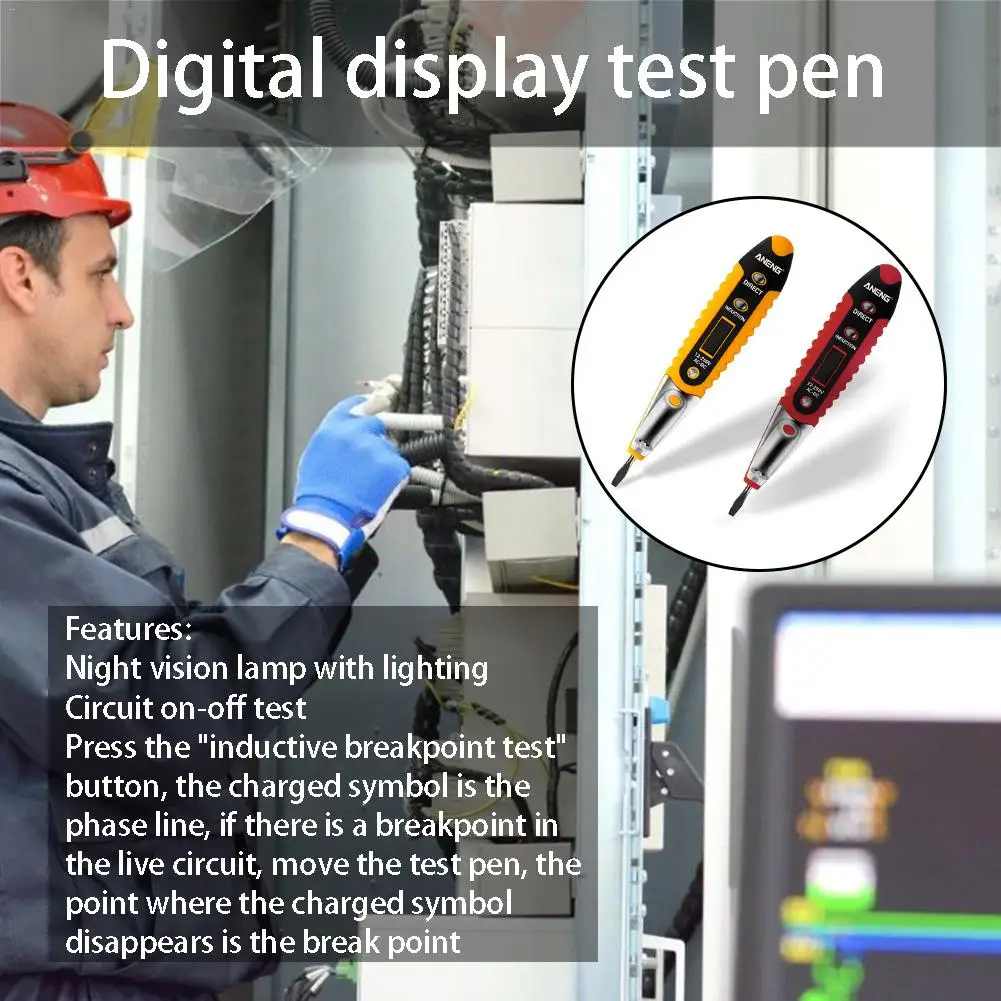 ANENG VD700 электрическая тестовая ручка с цифровым дисплеем многофункциональный