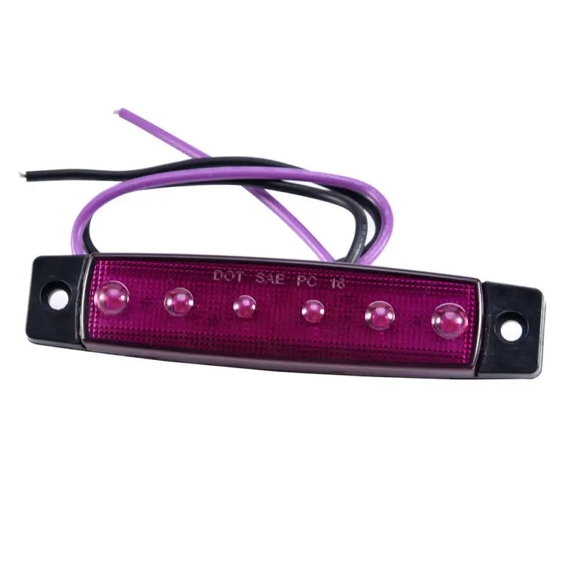

10Pcs LED Rock Light Oblong Purple Accessories Lorry Parts Replacement