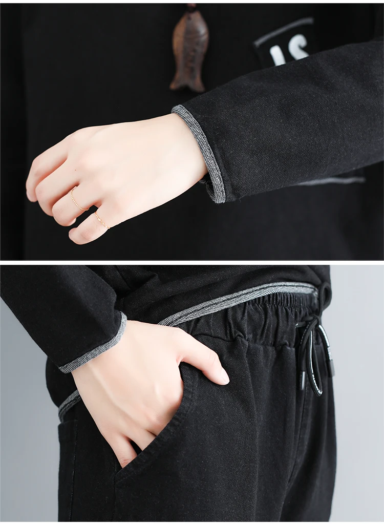 

Letter Two Piece Women Pants Sets Casual Women 2 Piece Set Top And Pants Loose Womens Clothing Women's Tracksuits Clothes