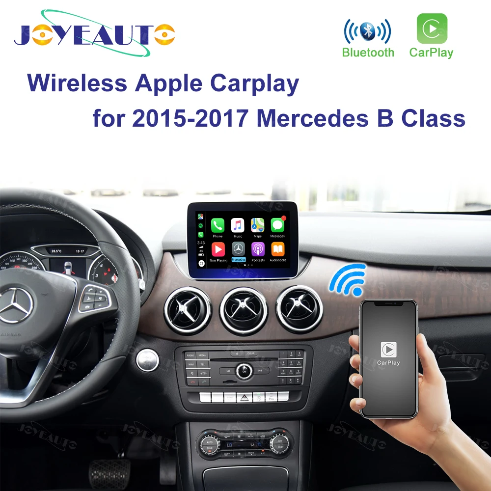 Joyeauto Wifi беспроводной Carplay Car Play Android авто зеркало модифицированная для Mercedes B класс W246 NTG 5,1 5,2 5,5 камера заднего вида