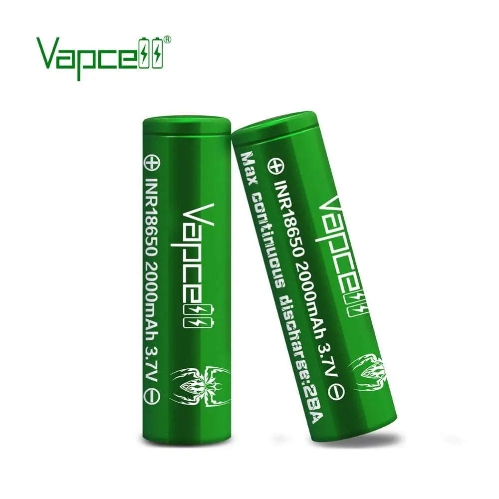 Бесплатная доставка Mooch тестовый Vapcell оригинальный аккумулятор 18650 2000 мАч 28A с