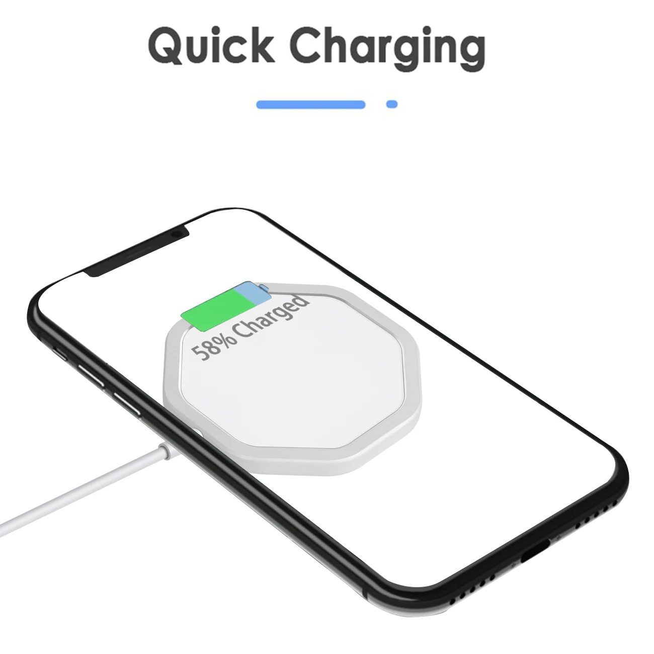 20W Magnetic Adsorption with USB-C Integrated Cable Portable Wireless Charger For 12 Pro Mini Max | Мобильные телефоны и