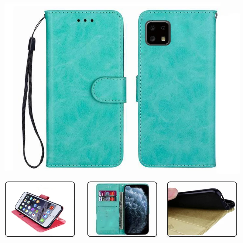 

For Sharp Aquos Sense 4 5G Sense4 Basic Lite Wallet Case High Quality Flip Leather Phone Shell Protective Cover