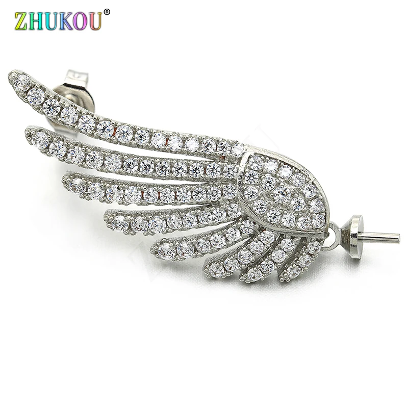 1 пара латунные серьги с цирконием кубической огранки ручной работы 12*37 мм для