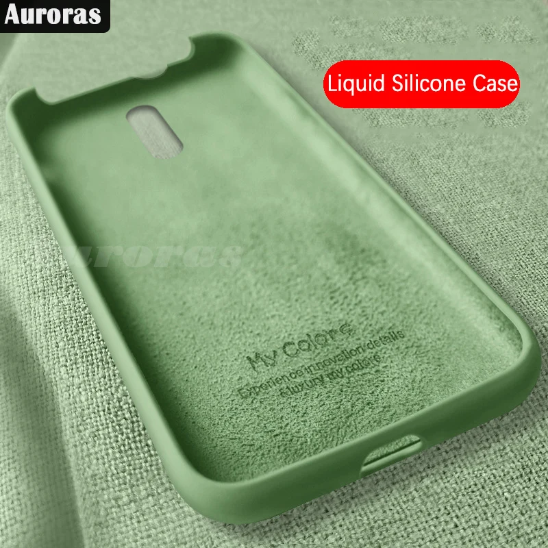 Auroras чехол для телефона OPPO Reno 2F сплошной цвет полная защита Мягкий жидкий