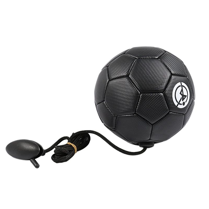 

Football Training Ball Kick Soccer Ball Tpu Size 2 Kids Adult Futbol with String Beginner Trainer Practice Belt