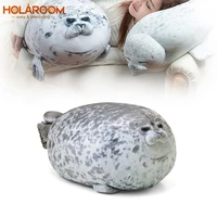 angry blob seal pillow chubby 3d novelty sea lion doll soft plush stuffed toy baby sleeping throw pillow gifts for kids girls