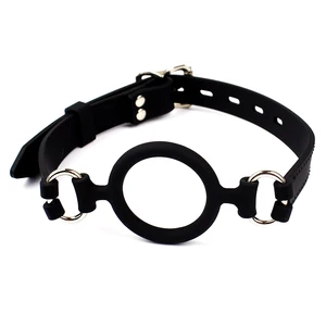 Игры для взрослых, полностью силиконовый кляп для рта с уплотнительным кольцом, БДСМ секс-игрушки для пар, инструмент для флирта