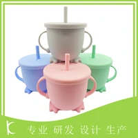 silicone straw cup for children cup cute cup cute straw cup plastic popcicle water bottle cute cups