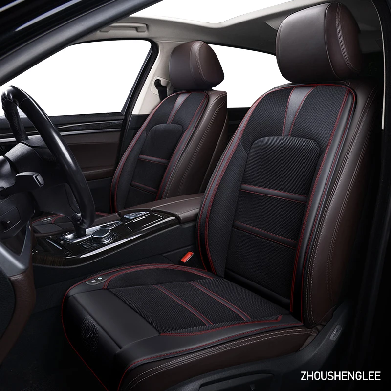 

Чехол на автомобильное сиденье ZHOUSHENGLEE, 12 В, 1 шт., для всех моделей Jaguar F-PACE, XE, XJ, XF, XEL, XJL, XFL летние с мягкой подкладкой