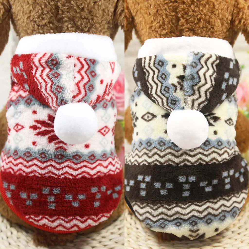 Домашнее животное Кошка Собака Рождество снежинка зима теплая одежда платье утолщенная Одежда для собак Зима Французский бульдог одежда для домашних животных Собака