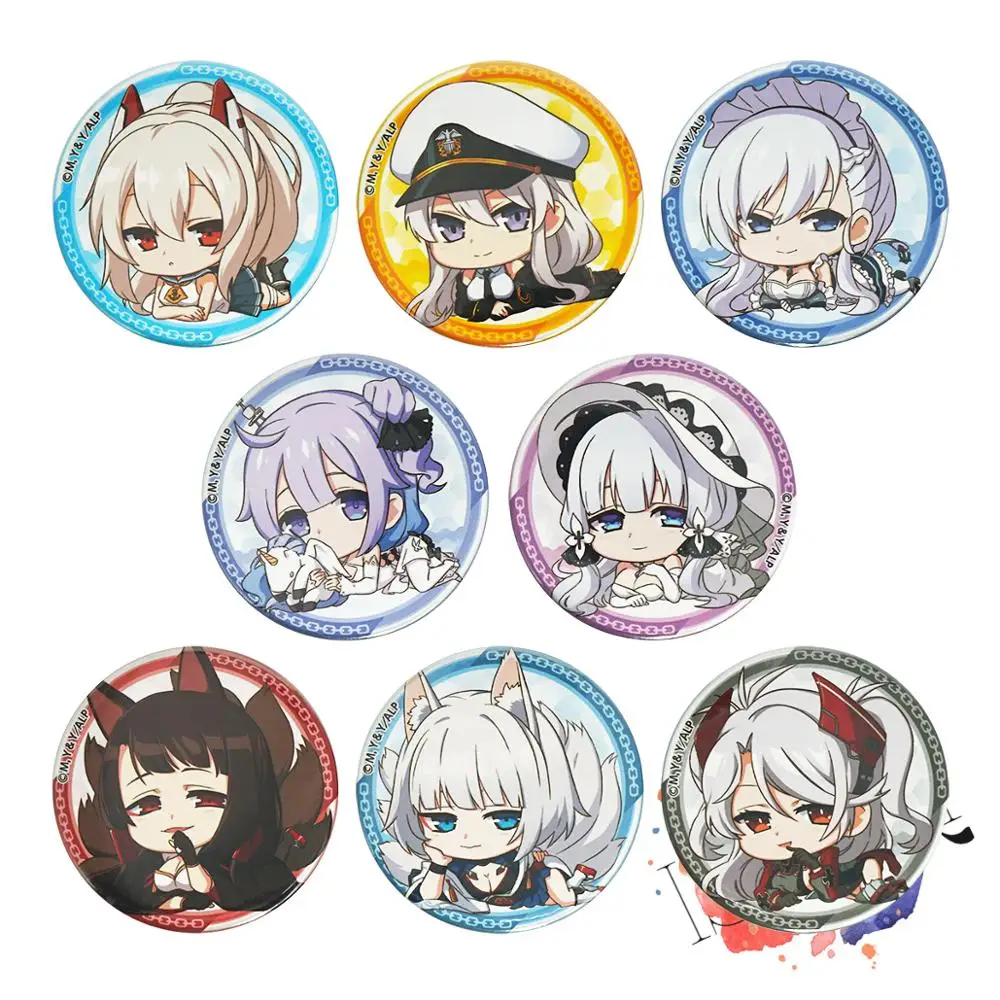 Azur Лейн игровой значок аниме Единорог Белфаст предприятие PRINZ EUGEN Akagi Kaga милый