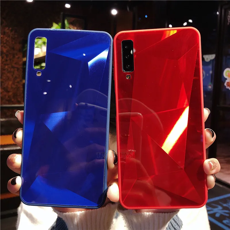 Зеркальный чехол с 3D бриллиантами для Samsung Galaxy A71 A51 A31 A21 A21S A01 A41 A70 A50 A30 A30S A20 A20S A10 A10S