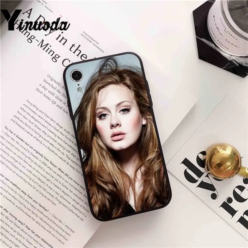

Yinuoda phone fundas Adele fashion pop soft Phone Case cover For iPhone X 8 7 6 6S Plus XS MAX 5 5S SE XR 11 12 Pro max coque