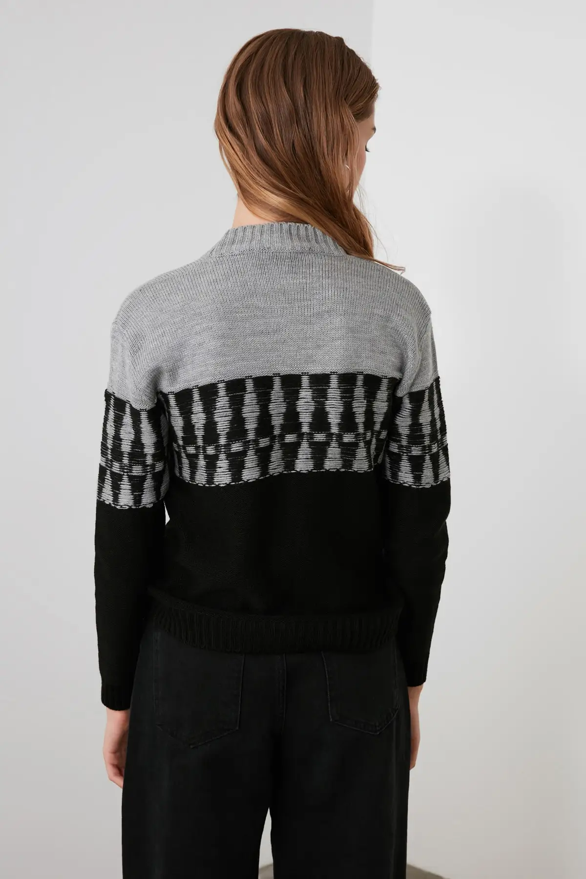 

Trendyol Jacquard Knitwear Sweater TWOAW21KZ1013