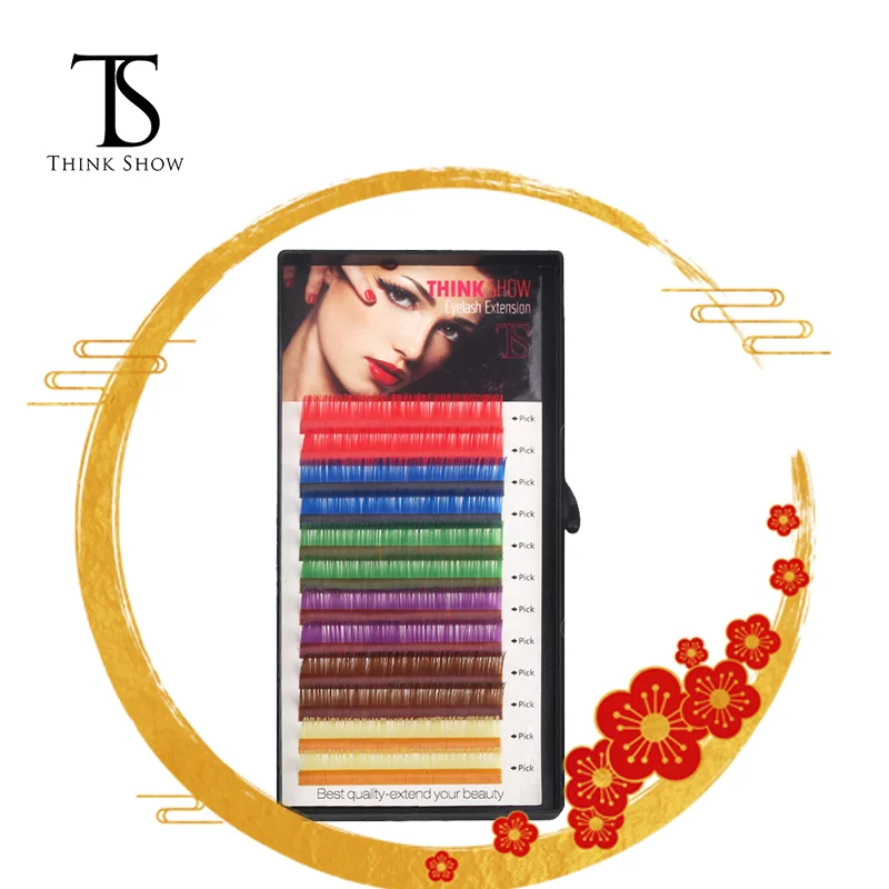 THINKSHOW 12 рядов/чехол для наращивания ресниц Шелкового цвета высокое качество