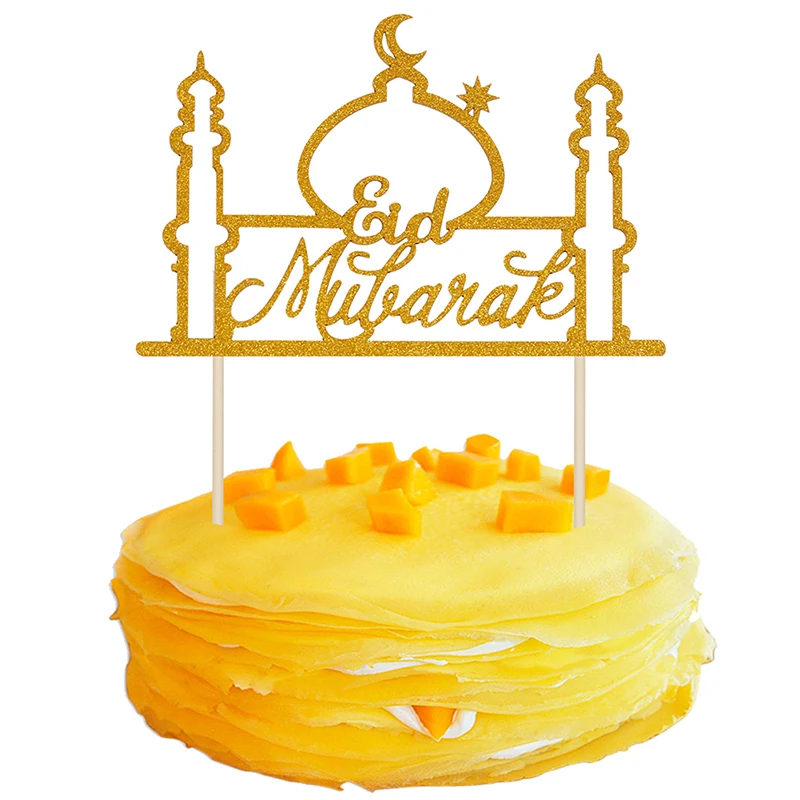 Украшения для тортов украшения торта Eid Mubarak топпер Ramadan ислам праздничные
