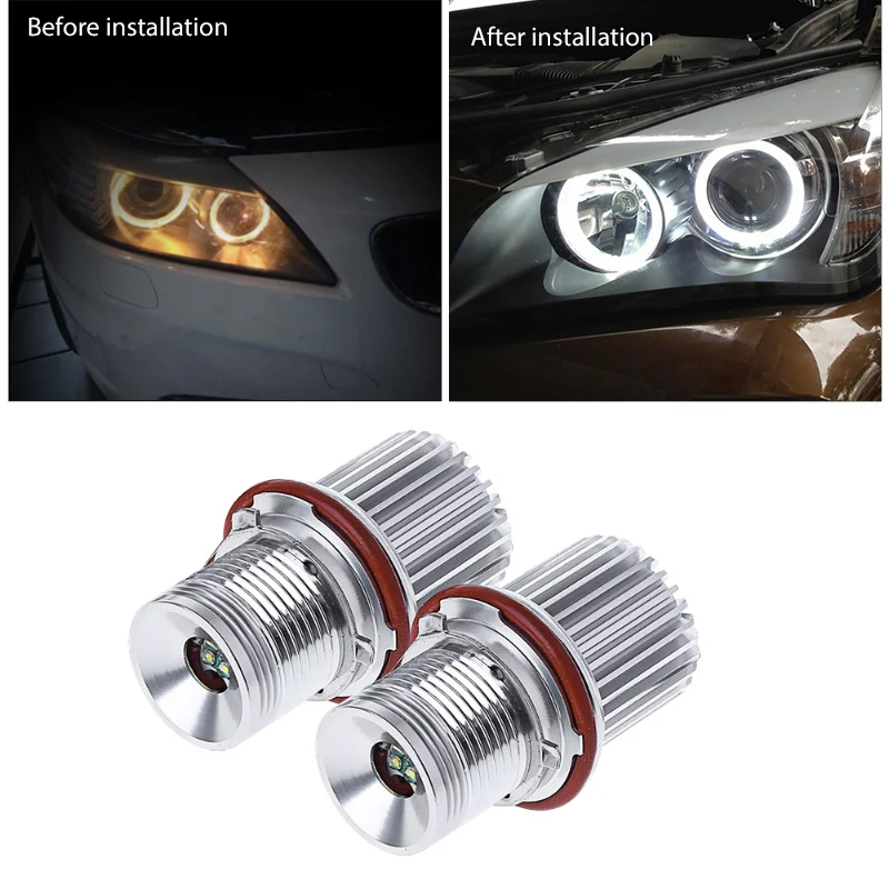 2x безотказные 40 Вт глаза ангела для BMW E65 E87 E39 E60 E61 Светодиодный Маркер отличных