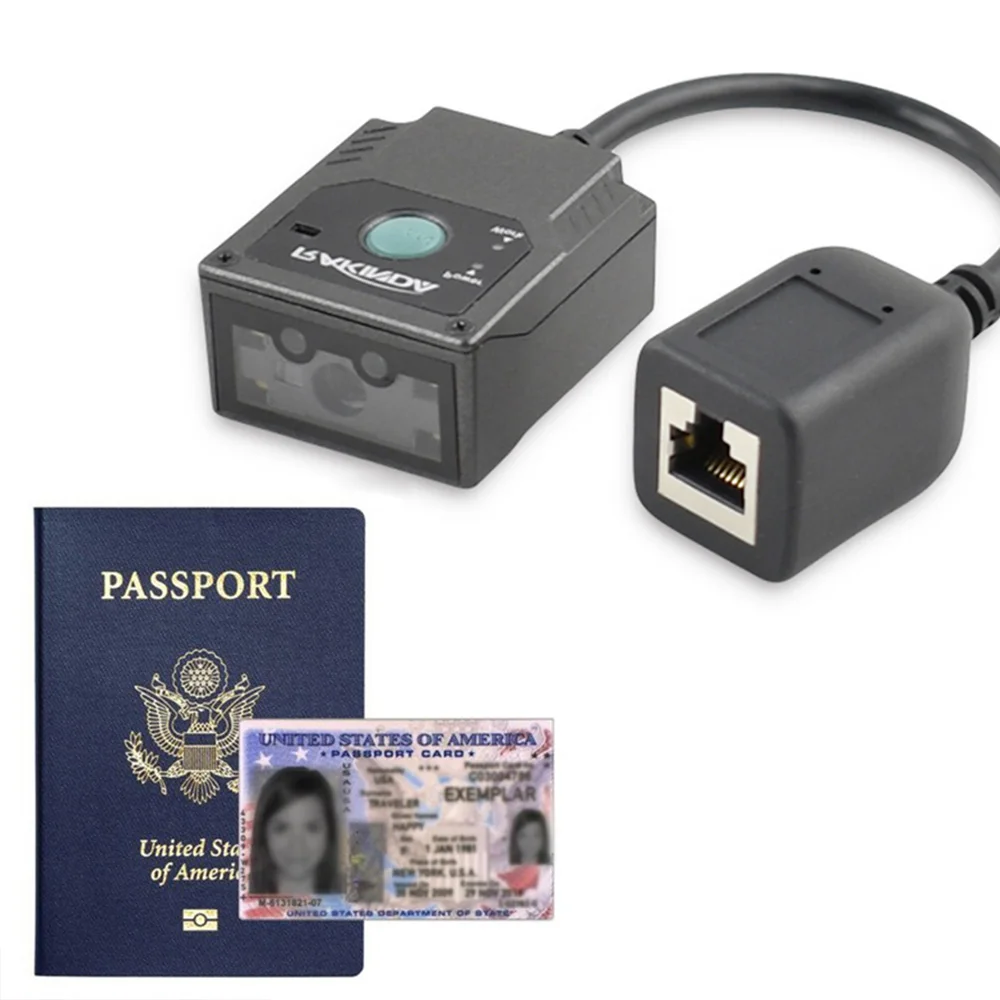 

Portable Handheld MRZ OCR Passport ID Scanner for Kiosk