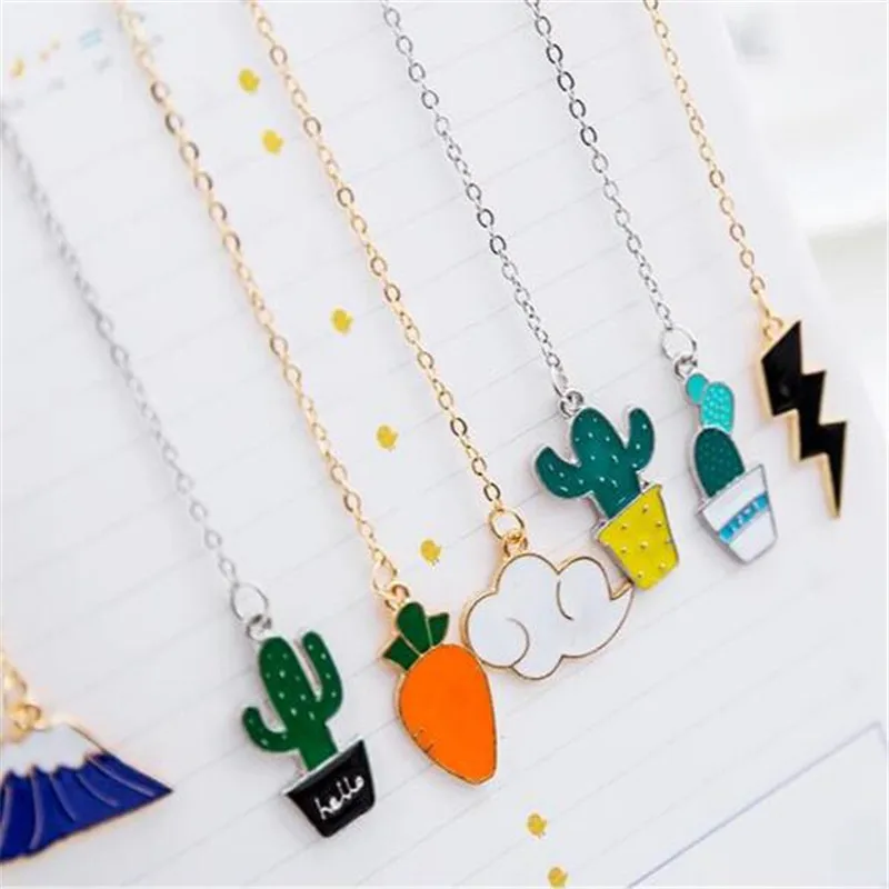 Милый мультфильм кулон Закладка корейский канцелярский металлический зажим