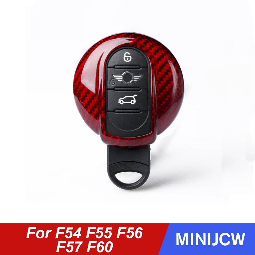 Автомобильный брелок чехол для ключей из углеродного волокна защитный Mini Cooper S JCW