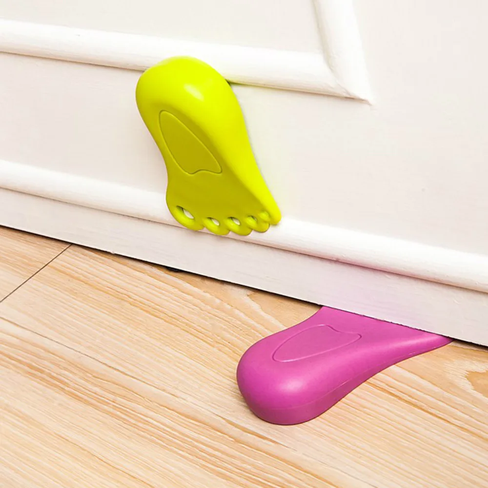 Симпатичная резиновая дверная пробка сверхмощный домашний декор защитный Клин