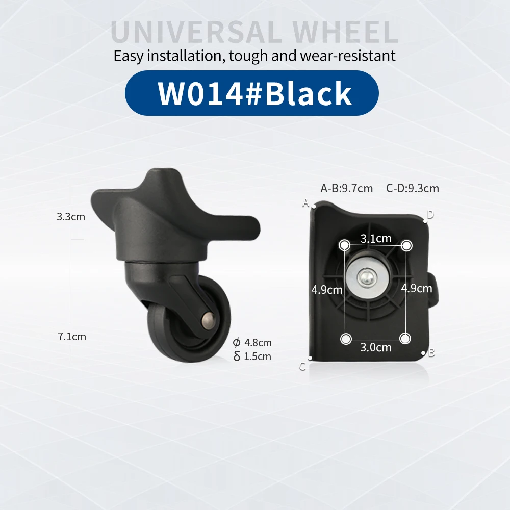 Customized wheel Compatible with diplamot password luggage trolley case accessories universal wheels suitcase elastic