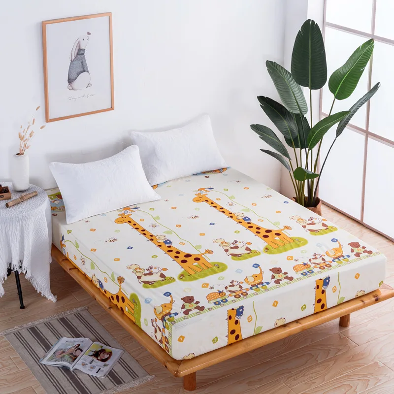 15 вариантов наматрасник с принтом водонепроницаемый защитный матрас простыня