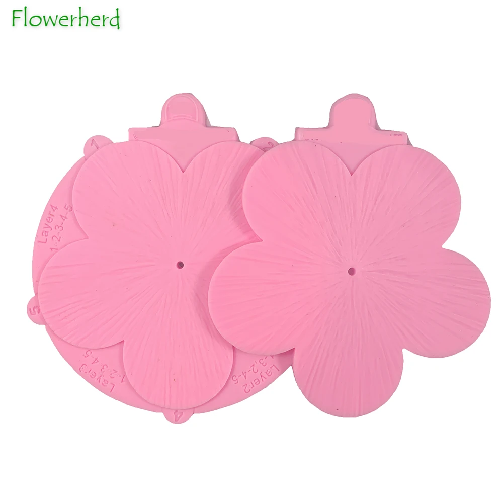 Силиконовые формы в виде лепестков 3D цветочные для помадки инструменты