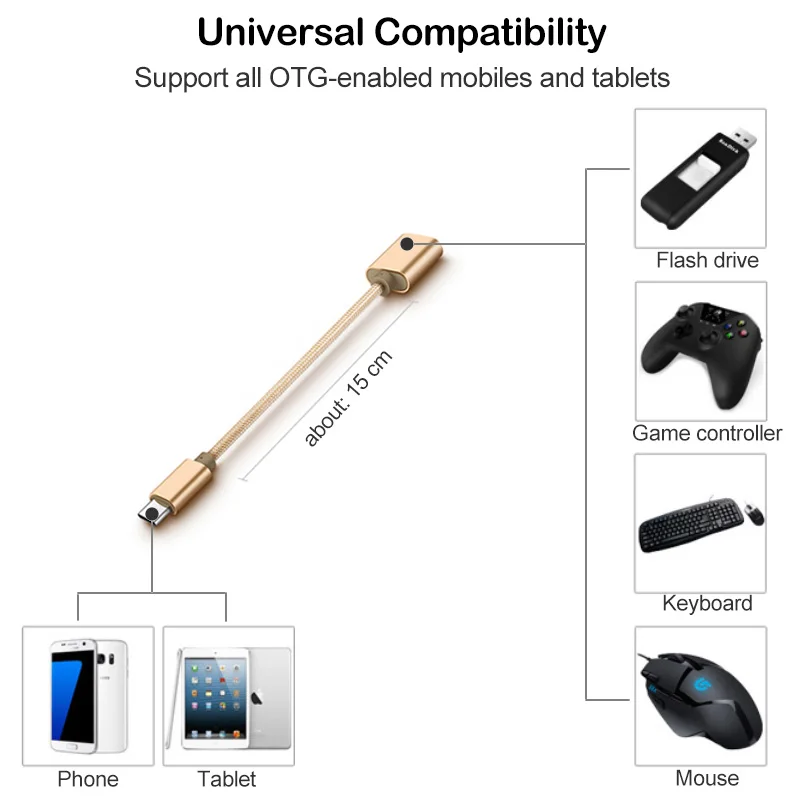 Micro USB и Type C OTG адаптер для Samsung Huawei кабель Xiaomi Redmi Mi ридер разъем Oneplus Sony USBC