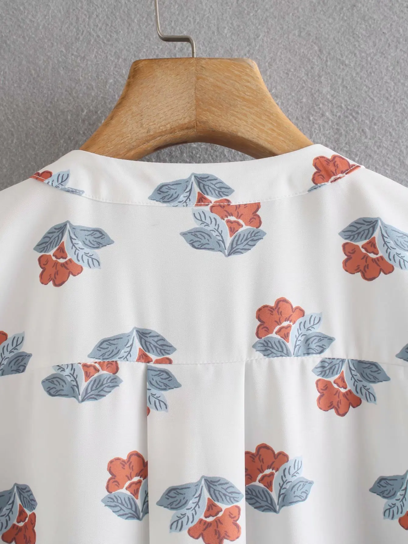 

Spring New V-neck Long Sleeves Women's Dresses Vintage Fashion Elegant Flower Print Poplin Midi Chic Female Dresses