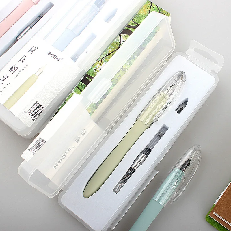 

Kawaii Mixed Colors EF 0.38MM Fountain Pen Writing Tools Office Accessories Students School Stationery Supplies Ink Nibs