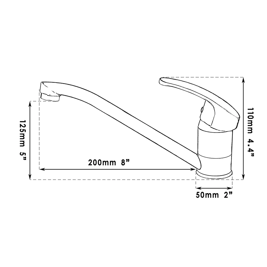 KEMAIDI кухонный кран из твердой латуни смесители и краны Новый Поворотный
